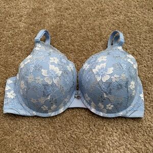 Victoria's Secret Body By Victoria Perfect Shape Light Blue Lace Bra